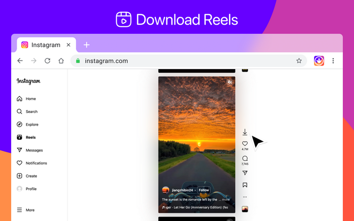 FastSave online free  instagram video downloader chrome extension