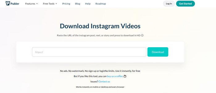 publer.com online free instagram video downloader