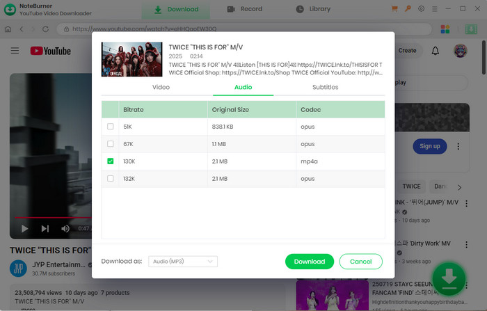 advanced download settings