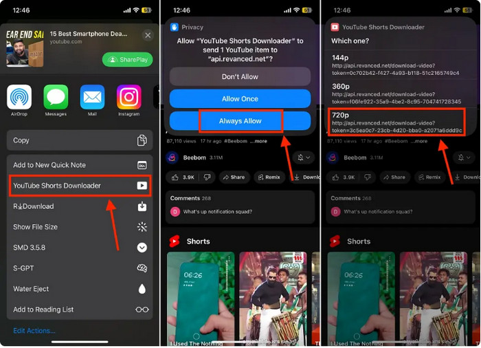 YouTube Downloader Shortcut: YouTube Shorts Downloader