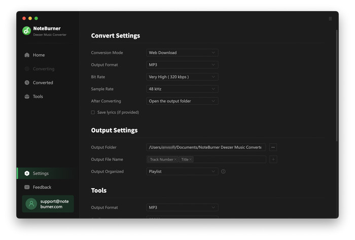 Set Output Format