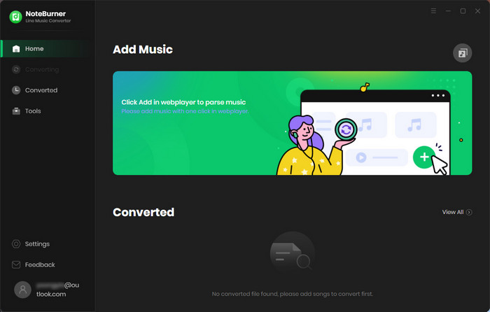 Line Music Converter Main Interface