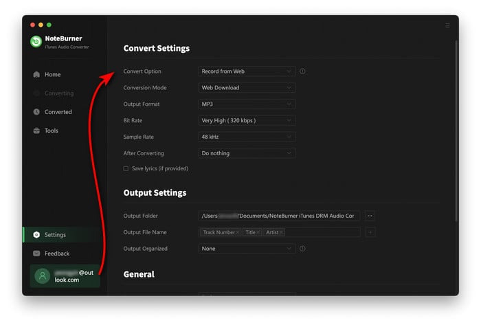 set output format 