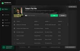 aggiungi canzoni di Spotify a NoteBurner