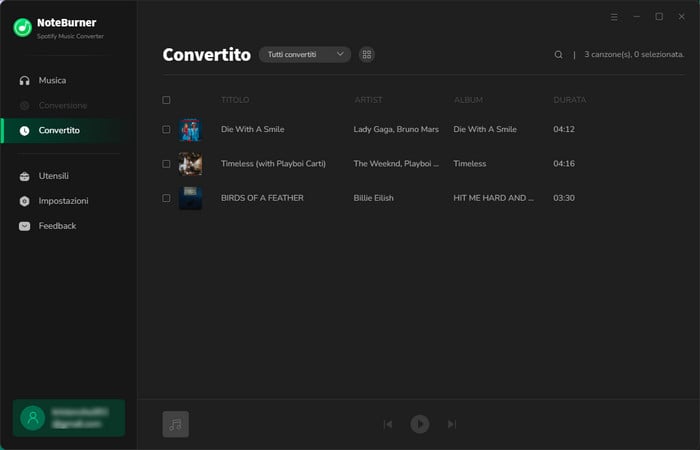 musica spotify scaricata