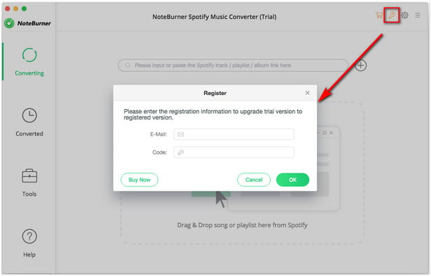 noteburner spotify music converter 1.1.