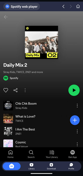 add Spotify playlist to NoteBurner