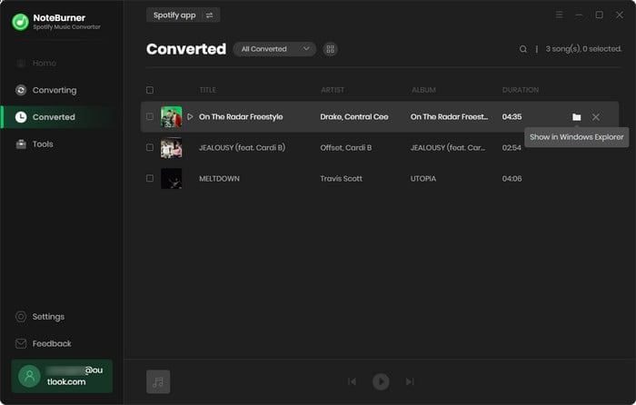 converted spotify mp3s