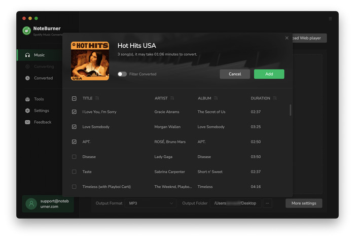 about noteburner spotify music converter