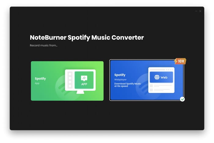 choose spotify music web player