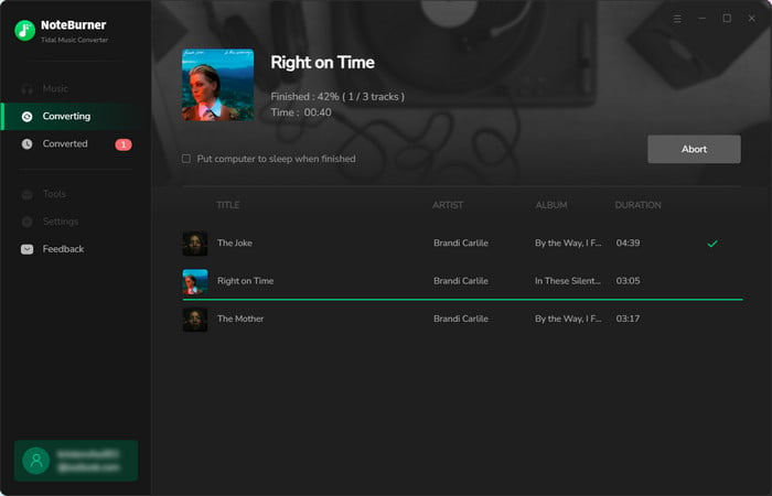 download tidal music and save after subscription